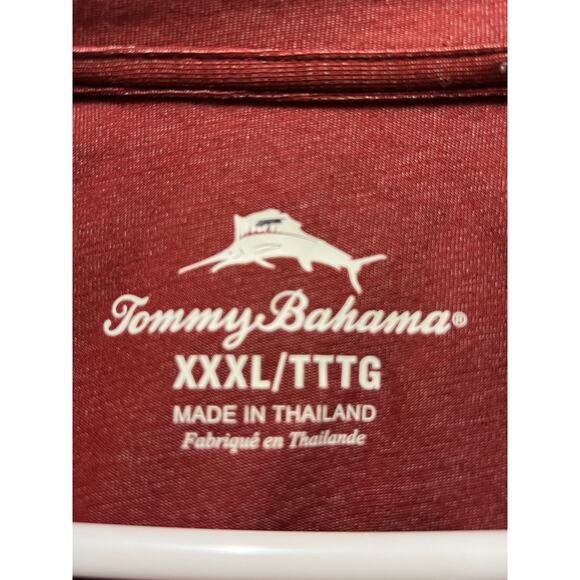 Tommy Bahama Pull over Long Sleeve Shirt 3XL Big and Tall Rusty Red color - Picture 3 of 6